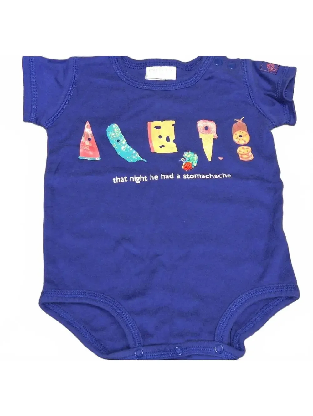 Carter's Eric Carle Vintage Y2K Hungry Caterpillar Baby bodysuit Top 6-9 m Blue